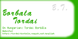 borbala tordai business card
