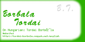 borbala tordai business card